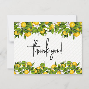 Lemons Thank You Card