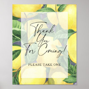 Lemons - Thank you for coming Poster