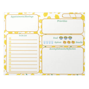 Lemons To-Do List Notepad