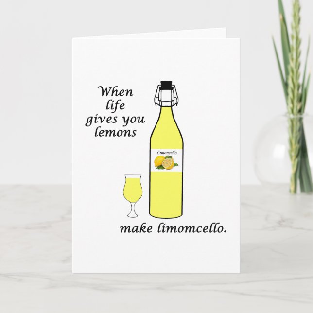 Lemons to Limoncello Card (Front)