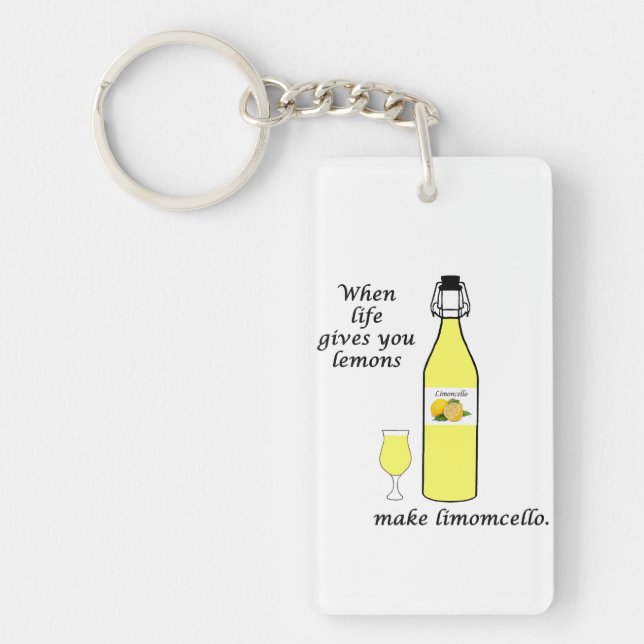Lemons to Limoncello Key Ring (Front)