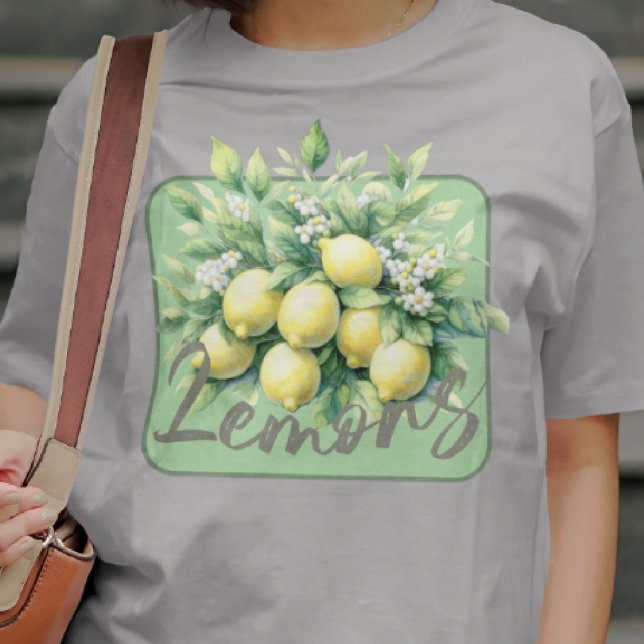 Lemons Watercolor Fruit Botanical T-Shirt (Creator Uploaded)