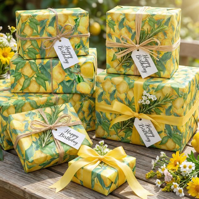 Lemons Wrapping Paper (Creator Uploaded)