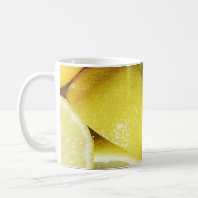 Lemons Yellow Coffee Mug (Left)