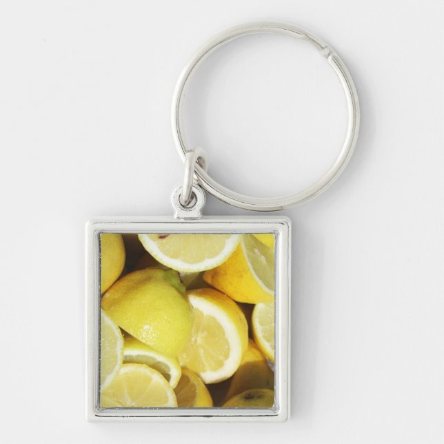 Lemons Yellow Key Ring (Front)
