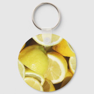 Lemons Yellow Key Ring