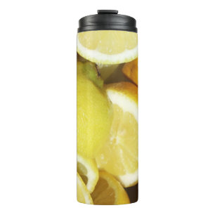 Lemons Yellow Thermal Tumbler