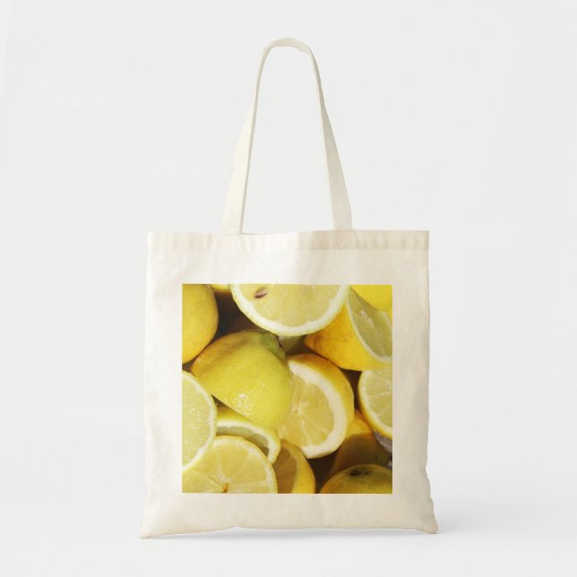 Lemons Yellow Tote Bag (Front)