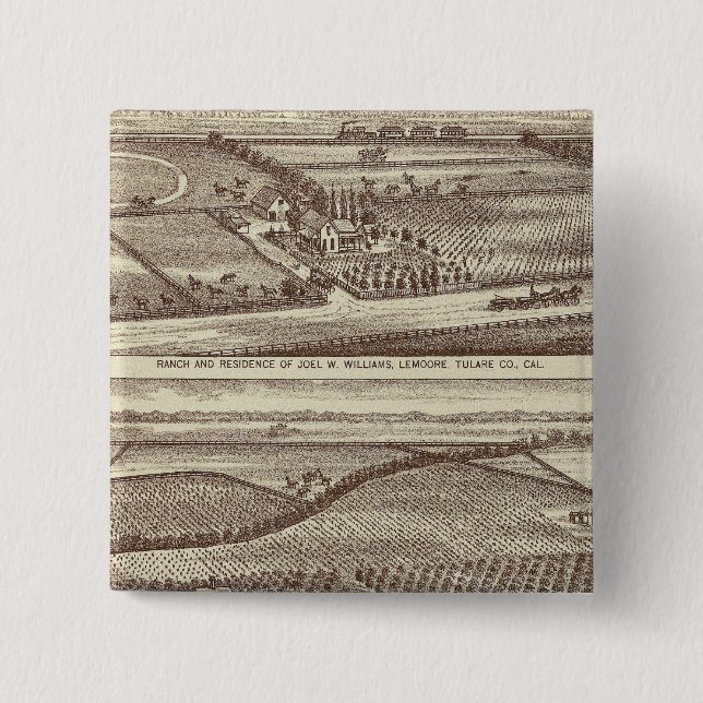 Lemoore, Armona ranches 15 Cm Square Badge (Front)