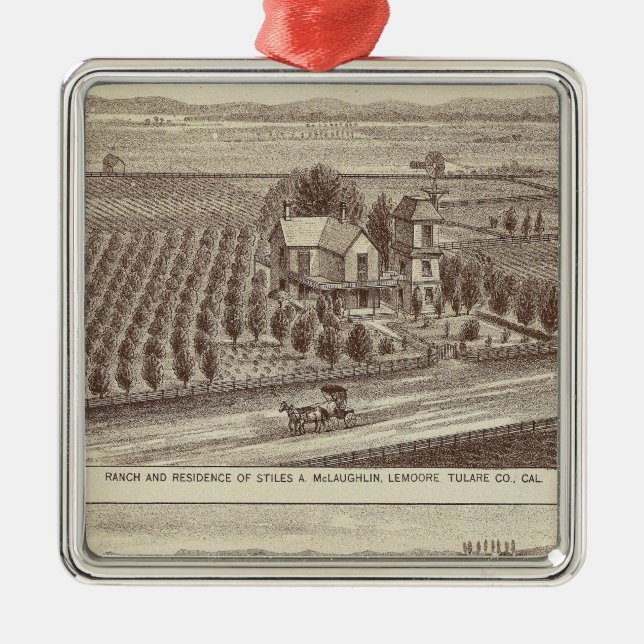 Lemoore, Armona ranches Metal Ornament (Front)
