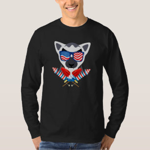Lemur 4th Of July - America - Popsicles Fireworks T-Shirt