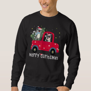 Lemur Christmas Ornament Truck Tree Xmas Sweatshirt