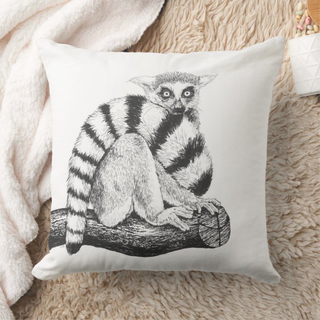 Lemur drawing cushion (Blanket)