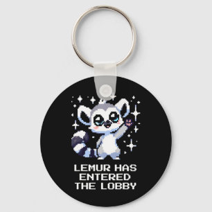 Lemur Entered Lob Key Ring