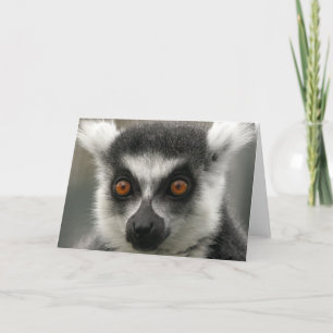 Lemur Face  Greeting Card