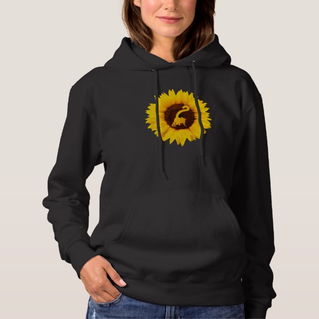 Lemur   For Women Men Primate Animal Sunflower Hoodie (Front)