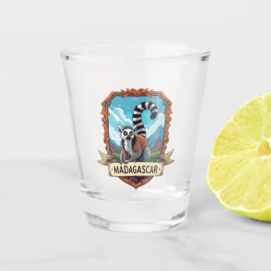 Lemur in Madagascar Travel Shot Glass