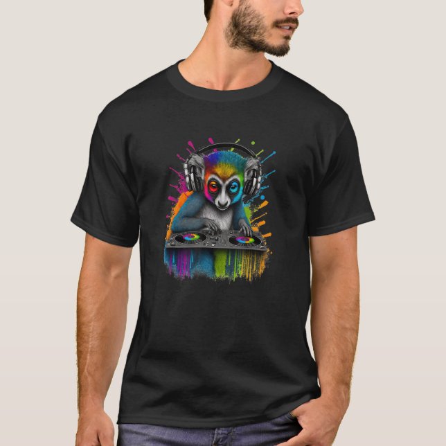  Lemur King DJ T-Shirt (Front)