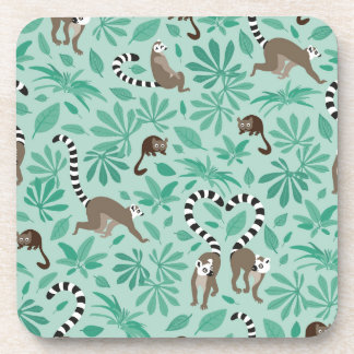 Lemur love mint leaves coaster