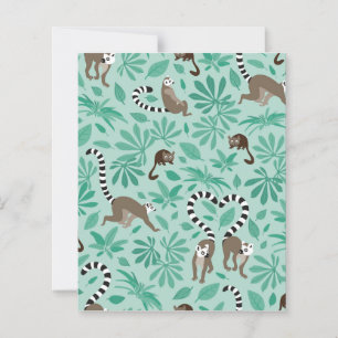 Lemur loves mint leaves