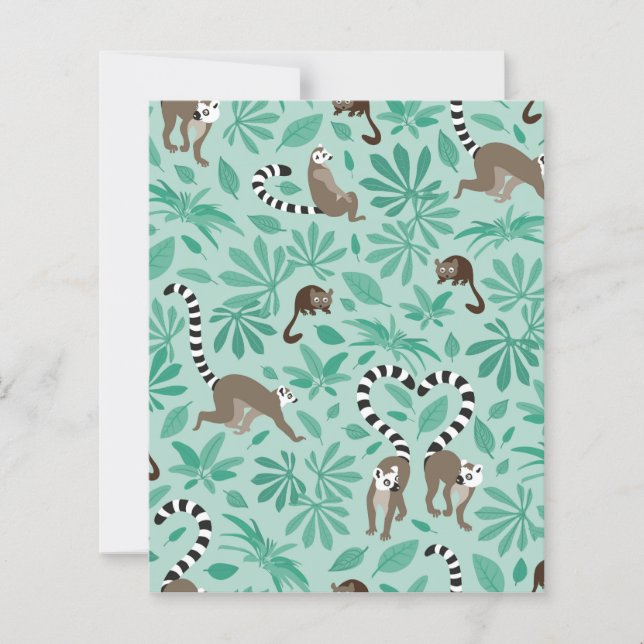 Lemur loves mint leaves (Front)