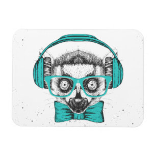 Lemur Music Lover Magnet