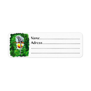 Lemur of Madagascar Return Address Label