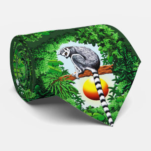 Lemur of Madagascar Tie