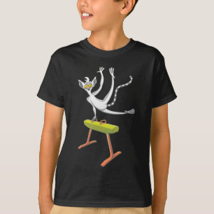 Lemur performing on a pommel horse T-Shirt