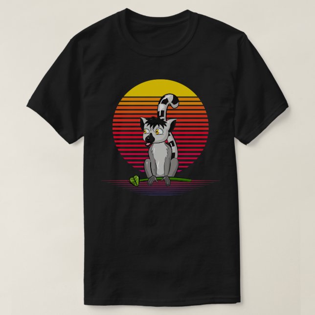 Lemur Retro Vapour T-Shirt (Design Front)
