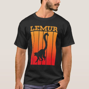 Lemur Shadow Silhouette At Sunset T-Shirt
