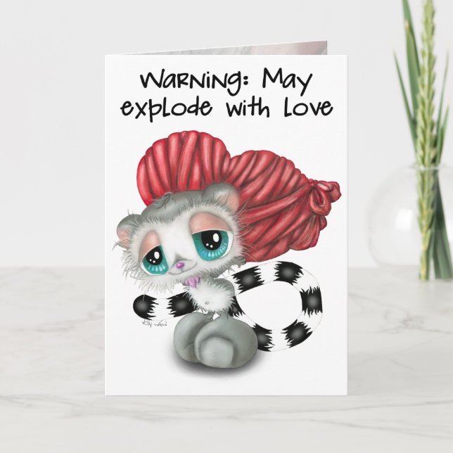 Lemur Surprise Confession — A Sweet Secret Card (Front)