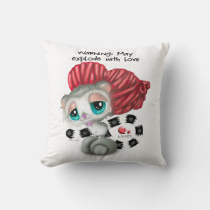 Lemur Surprise Love - Cozy Whisper Hand-Art Cushion