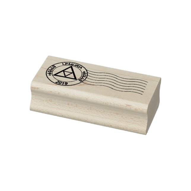 Lemurian Postmark Rubber Stamp (Stamp)