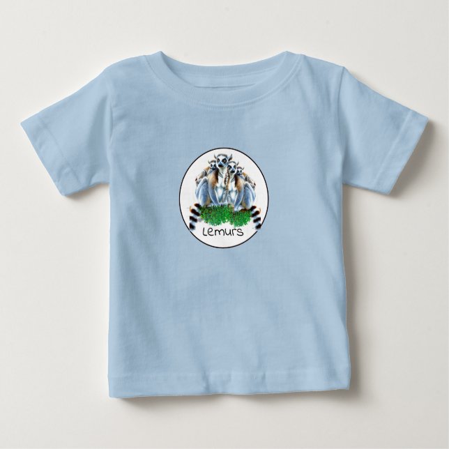 Lemurs Cute Animal Baby/ Kids T-Shirt (Front)