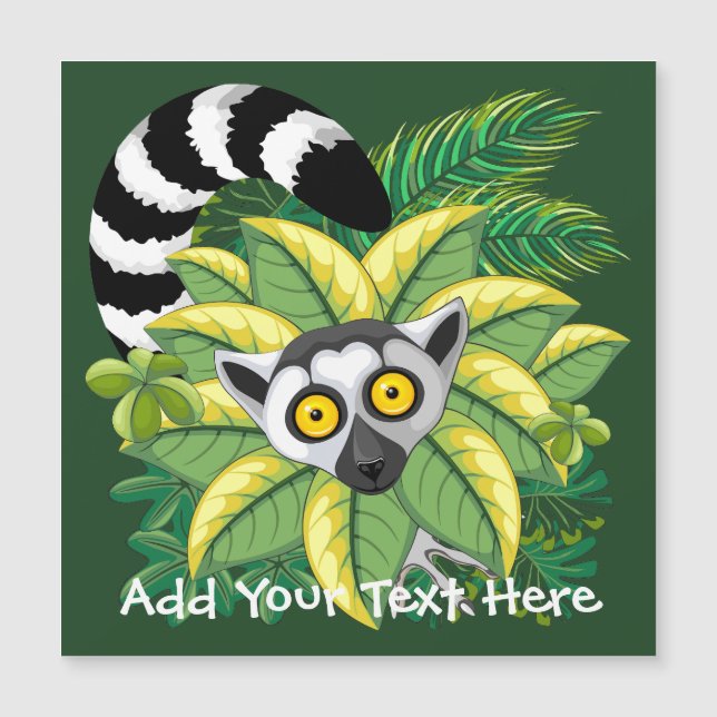 Lemurs of Madagascar in Exotic Jungle (Front)