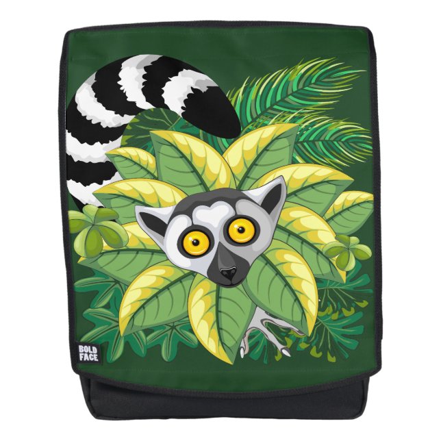 Lemurs of Madagascar in Exotic Jungle Backpack (Front)