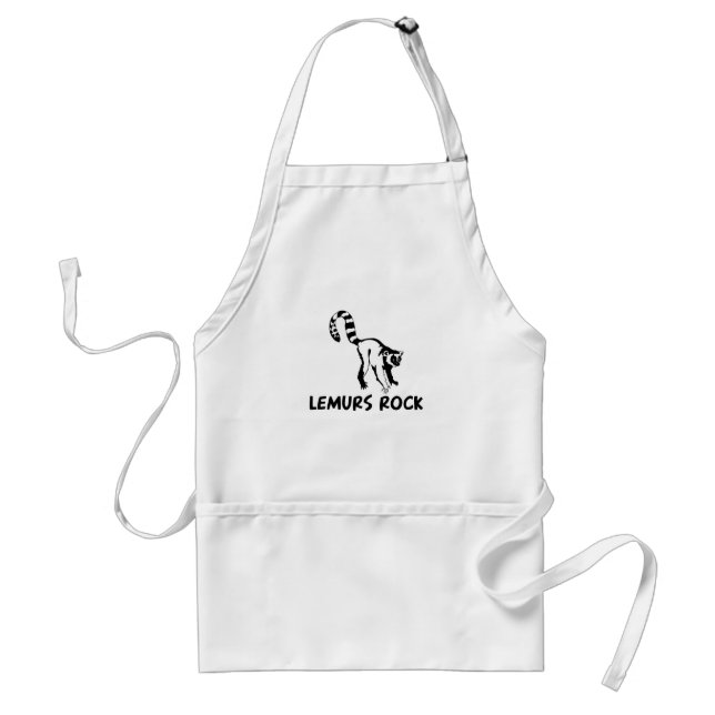 Lemurs Rock Standard Apron (Front)