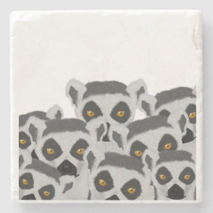 Lemurs Stone Coaster