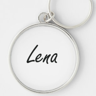 Lena artistic Name Design Key Ring