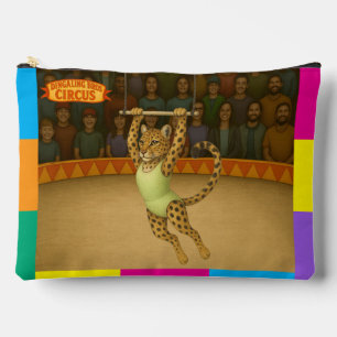 Lena leopard trapeze artist accessory pouch