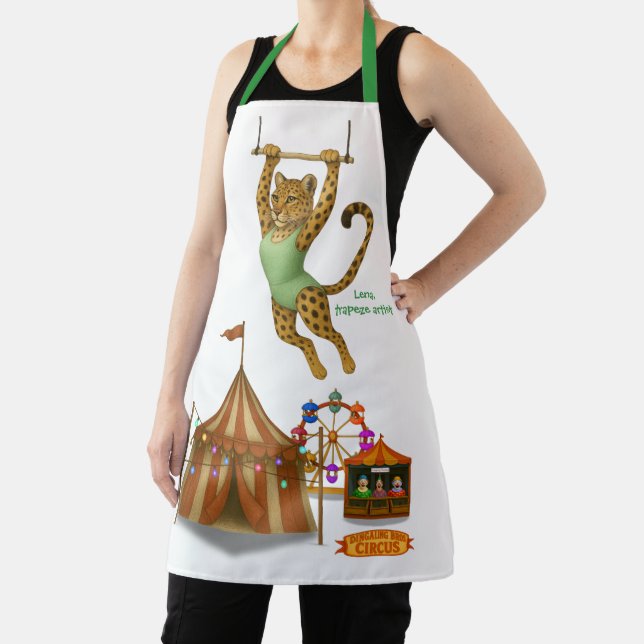 Lena leopard trapeze artist apron (Insitu)