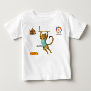 Lena leopard trapeze artist baby T-Shirt