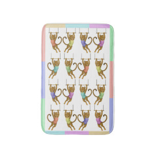 Lena leopard trapeze artist bath mat