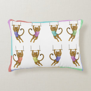 Lena leopard trapeze artist decorative cushion
