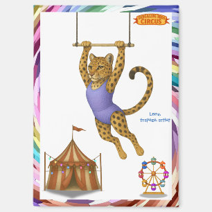 Lena leopard trapeze artist magnet