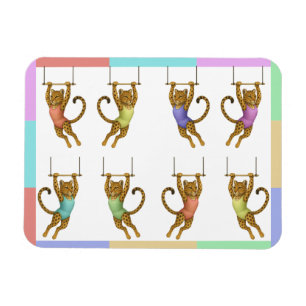 Lena leopard trapeze artist magnet