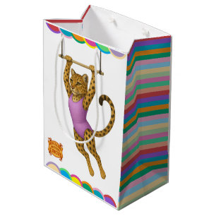 Lena leopard trapeze artist medium gift bag