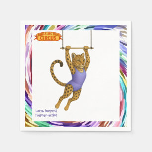 Lena leopard trapeze artist napkin