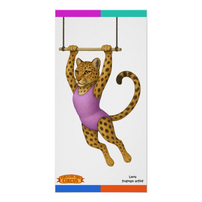 Lena Leopard, trapeze artist Poster (Front)